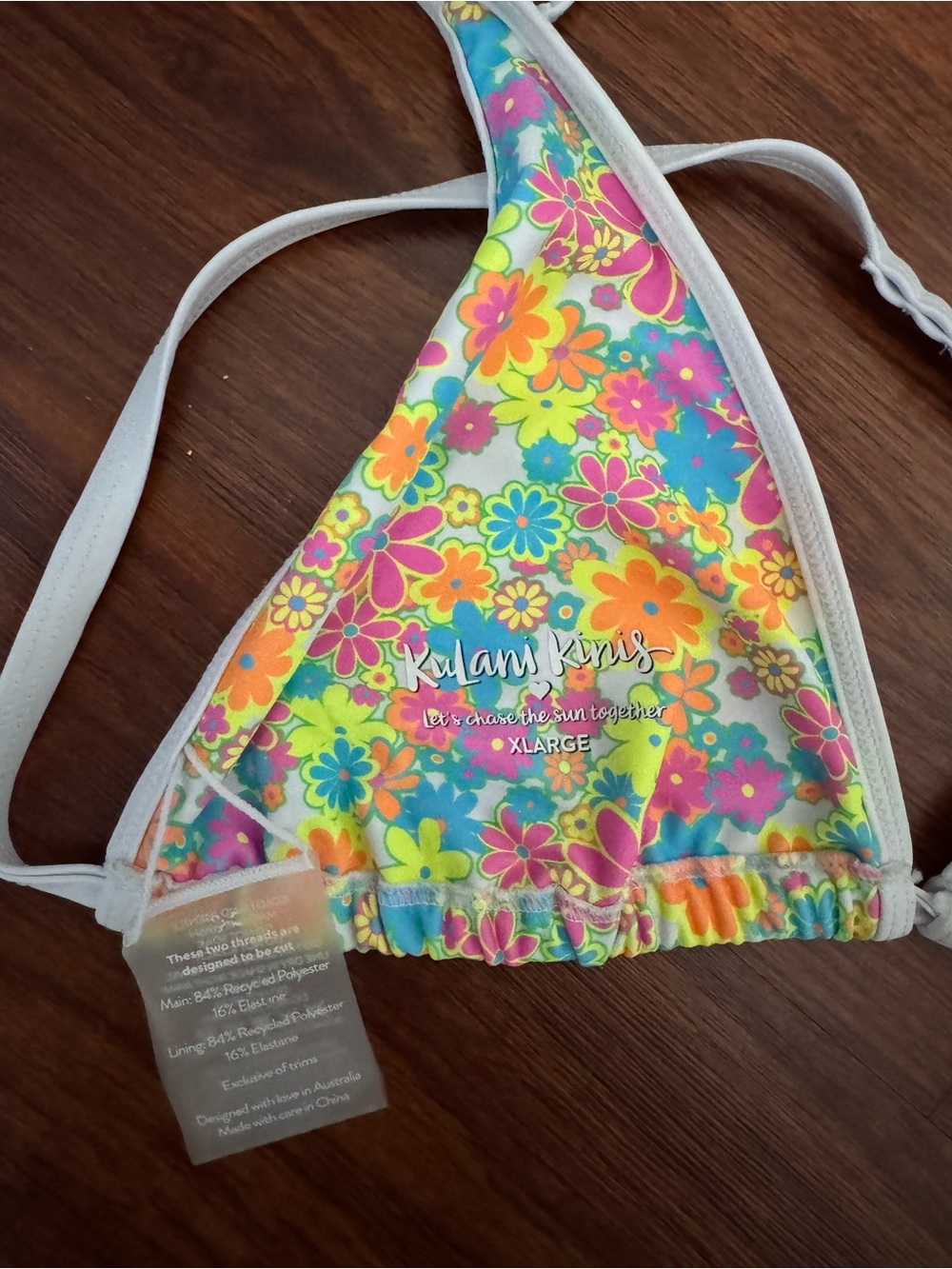 Kulani Kinis Twin Strap Bralette Bikini Top - Sweet Sunshine - Picture 7 of 7